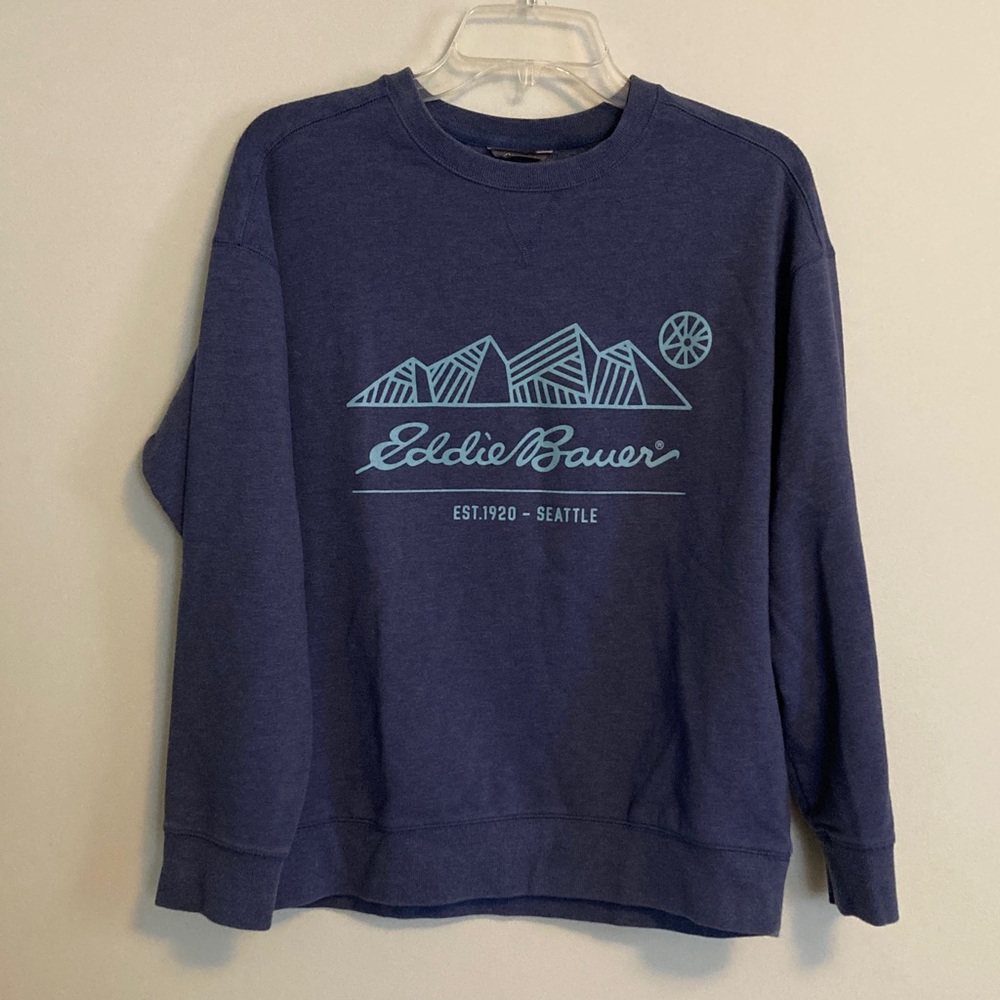 Eddie Bauer Women’s Blue Crewneck Sweatshirt